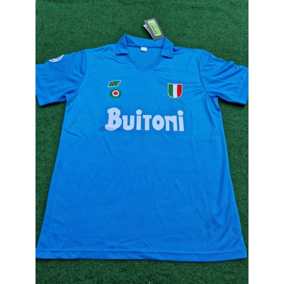 Diego Armando Maradona Napoli 1988 Retro Vintage Football Maillot Maglia Jersey Trikot
